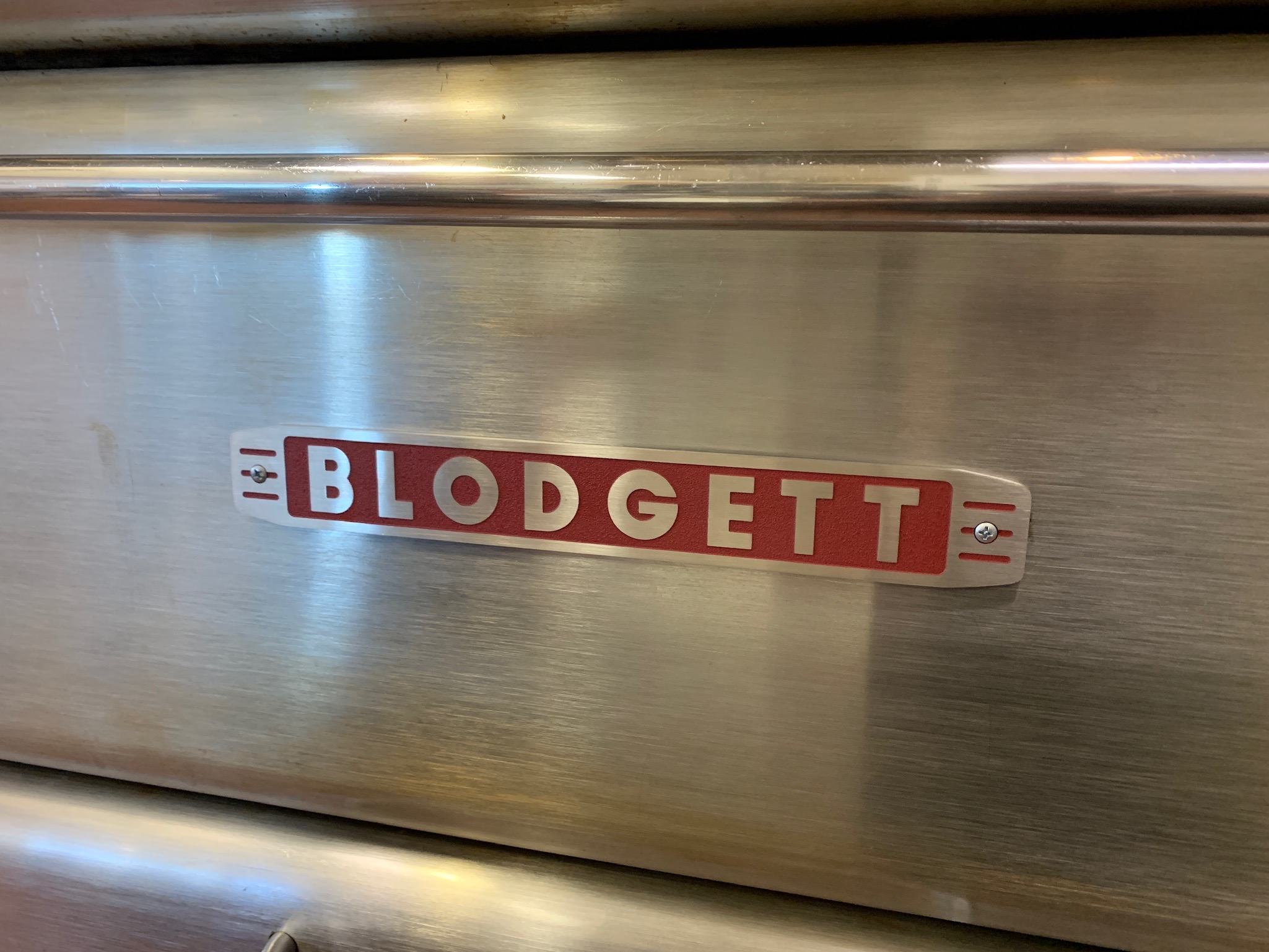 Photo of the front of the oven